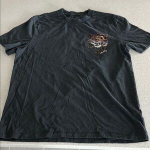 All Saints Black Graphic T-Shirt